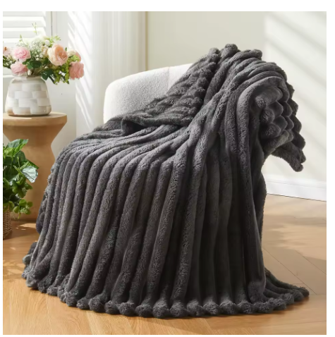 Plaid cocooning - Noir