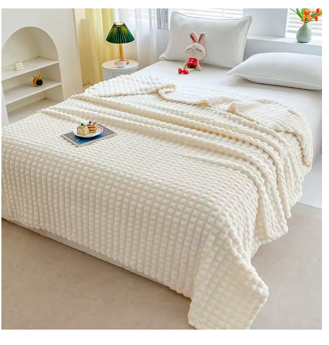 Plaid Couverture - Lit Blanc