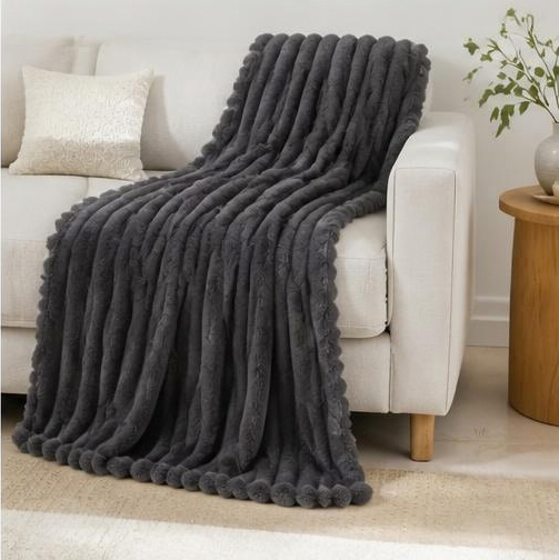 Plaid cocooning - Noir