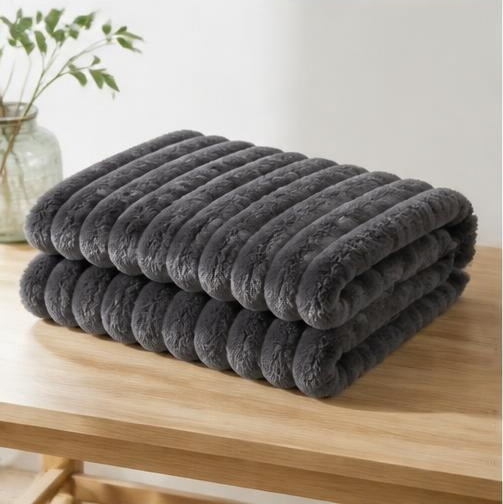 Plaid cocooning - Noir
