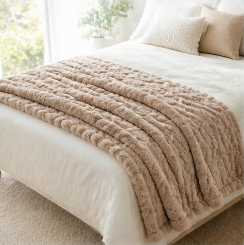 Plaid Cocooning - Beige Taupe
