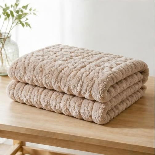 Plaid Cocooning - Beige Taupe
