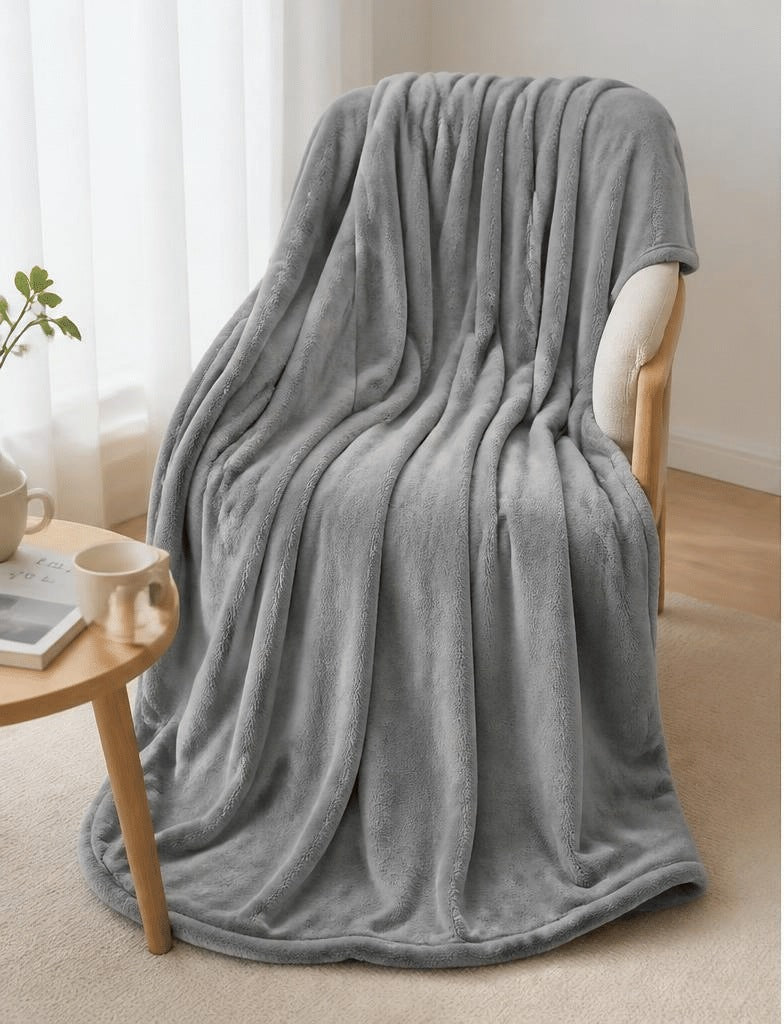 Plaid Cocooning - gris