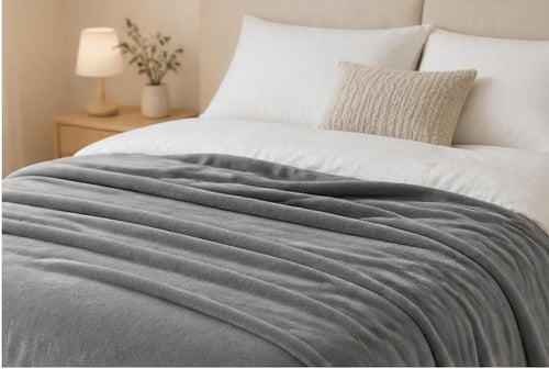 Plaid Cocooning - gris