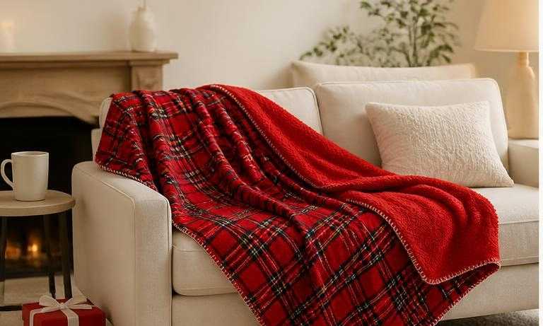Plaid écossais - rouge
