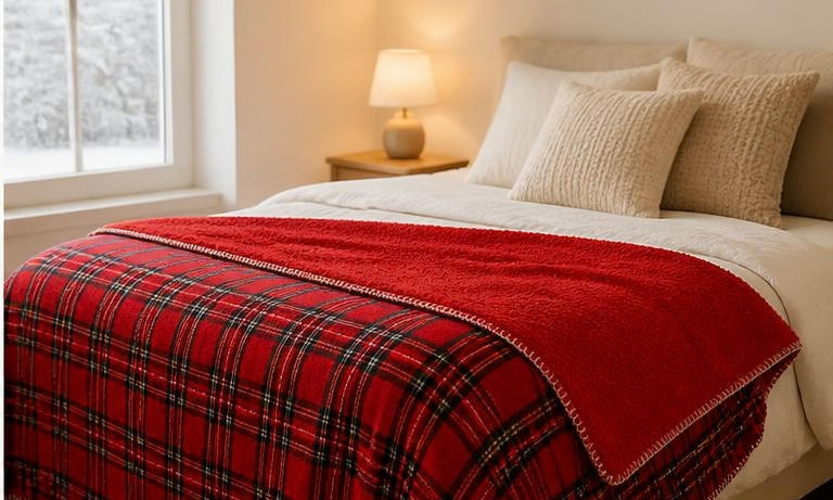 Plaid écossais - rouge
