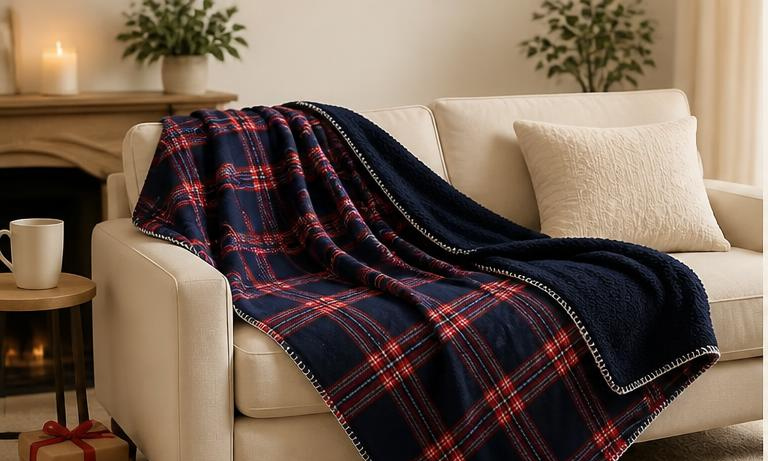 Plaid écossais - bleu