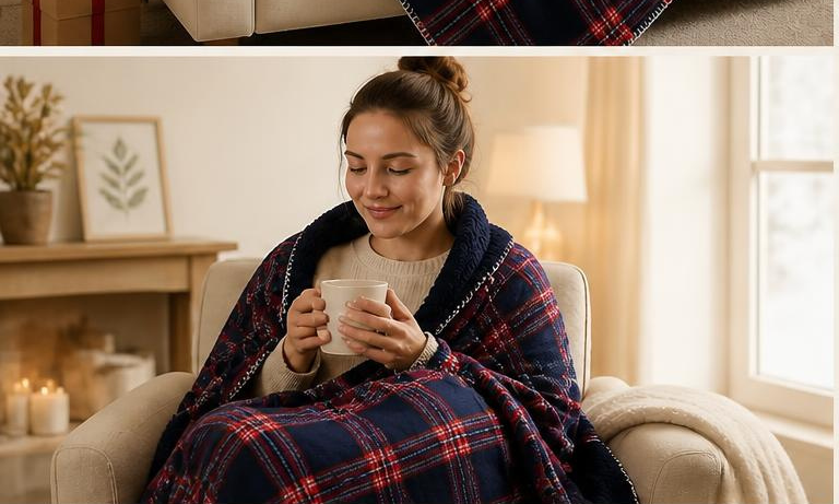 Plaid écossais - bleu