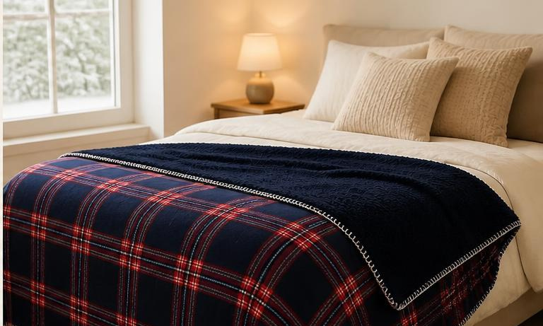 Plaid écossais - bleu
