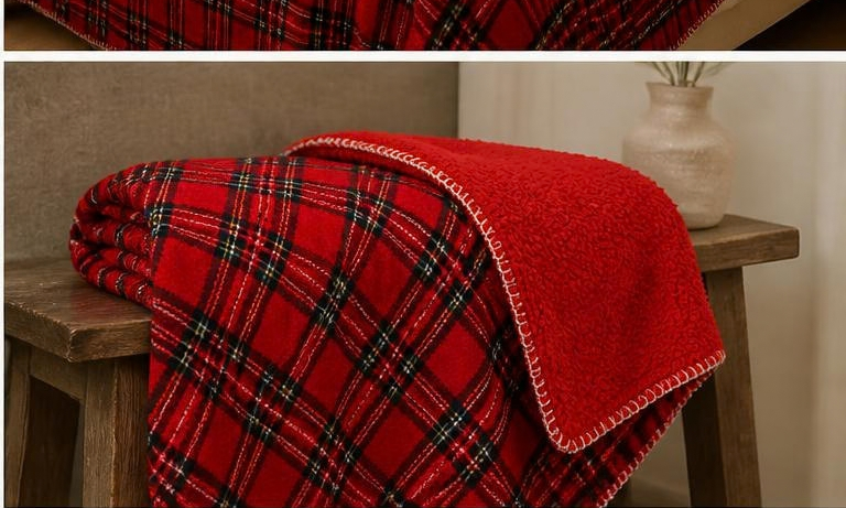 Plaid écossais - rouge